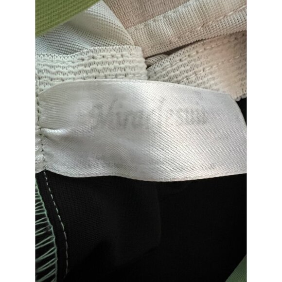 Black & Neon Green One-Piece Swimsuit With Open Back & Built-In Bra By Miraclesu - Picture 5 of 13